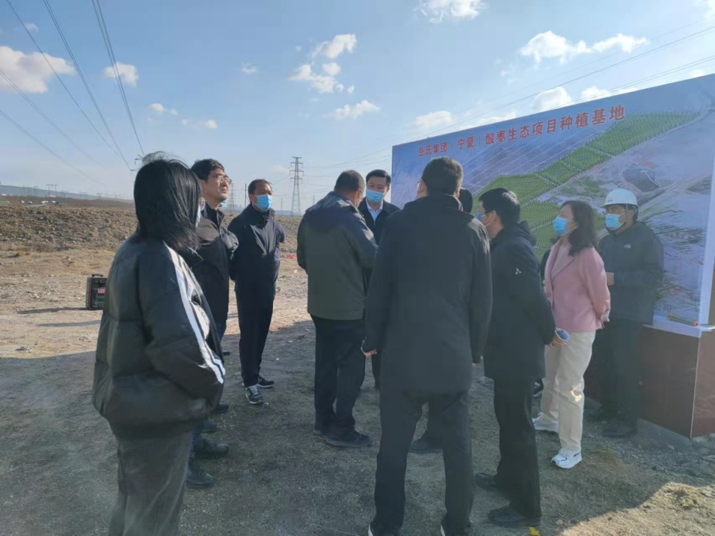 石嘴山市国土绿化工作现场会观摩团莅临我公司项目基地参观