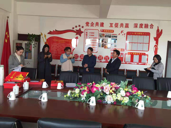 海兴开发区党工委副书记张振红视察岳氏党建工作