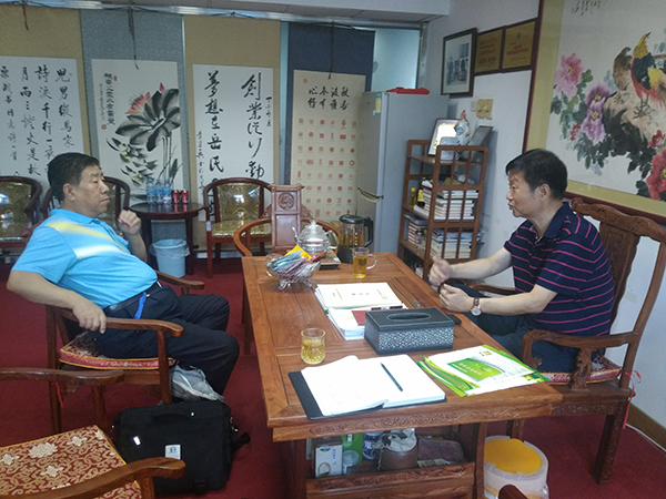 岳平安董事长会见原农业部梅孝顺处长