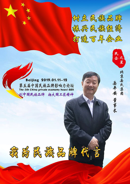 岳平安董事长出席第五届中国民族品牌影响力论坛